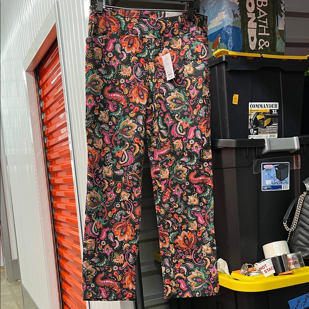 Croft & Barrow Vibrant Paisley Women's Pants
